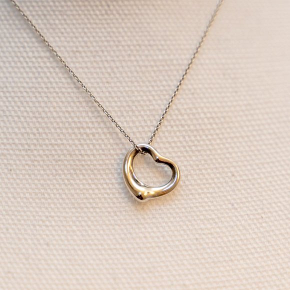 Tiffany & Co. Jewelry - Elsa Peretti Sterling Silver Open Heart Necklace